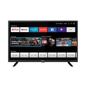 Smart TV LED 32'' Philco HD PTV32G52S Midiacast Processador Quad-Core Entradas HDM Bivolt Preta
